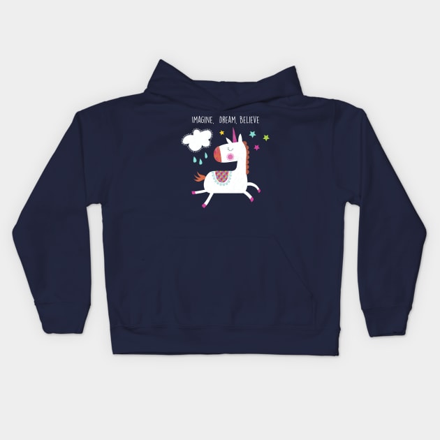 Unicorn Kids Hoodie by tfinn